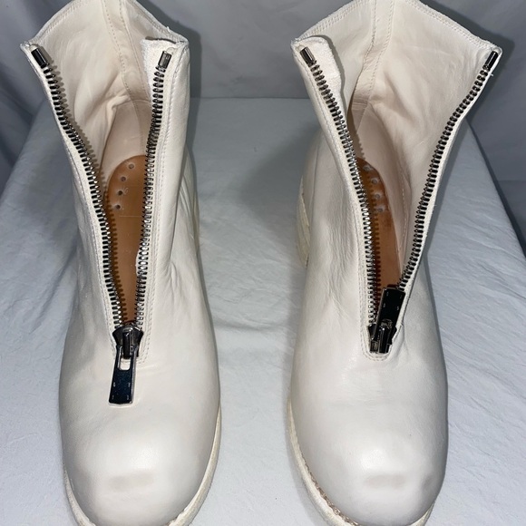 Guidi *NEW* PL1 White Soft Horse Full Grain Front Zip Ankle Boots - Picture 10 of 17